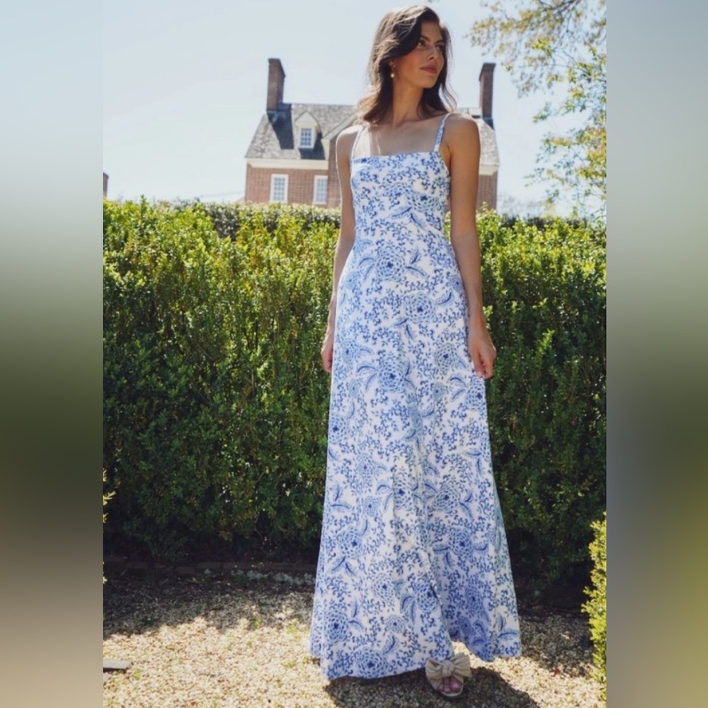 Smith & Quinn Blue Floral Gown